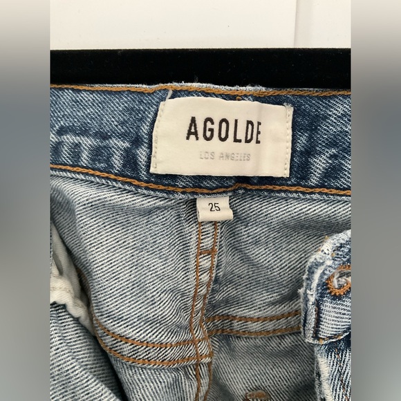 Agolde 90’s Pinch Waist High Rise Straight in Navigate size 25 - Picture 8 of 9